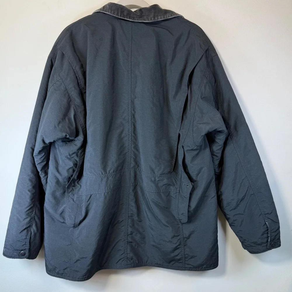 Vtg Polo Ralph Lauren Field Jacket Mens M Navy Blue Sherpa Lined Rugged Hunting